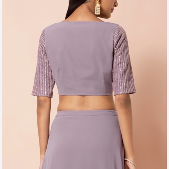 Lavender Saree Blouse SOLD - Picture 3 of 3